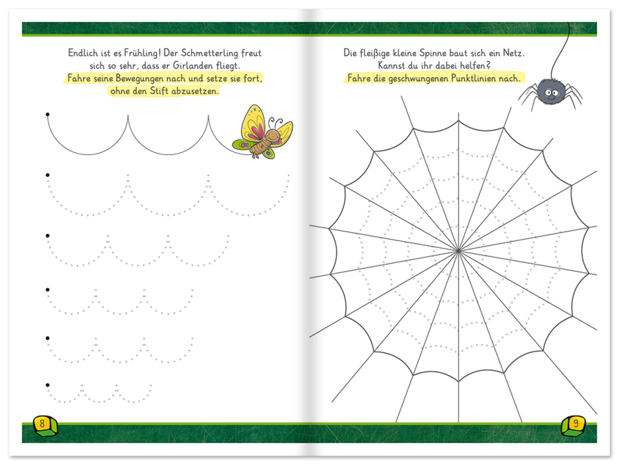 Schwung- und Schreibübungen