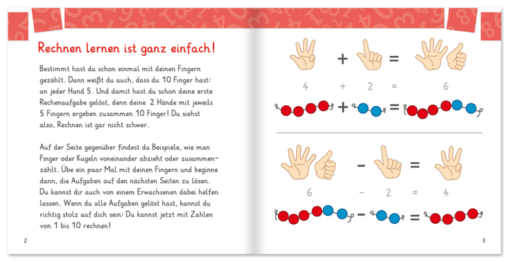 Rechnen von 1 bis 10