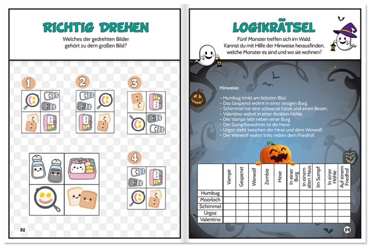 Zahlen- und Logikrätsel für Kids