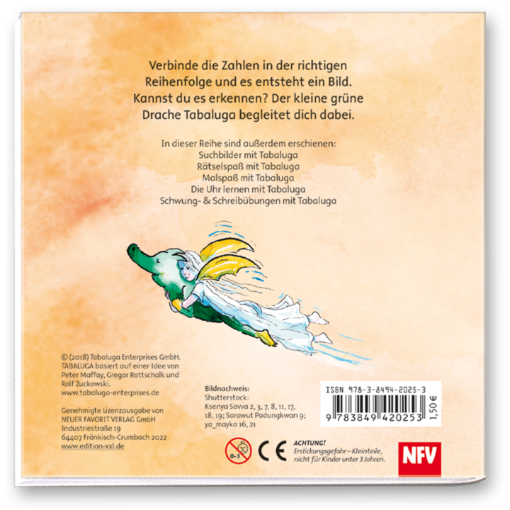 Zahlen verbinden mit Tabaluga