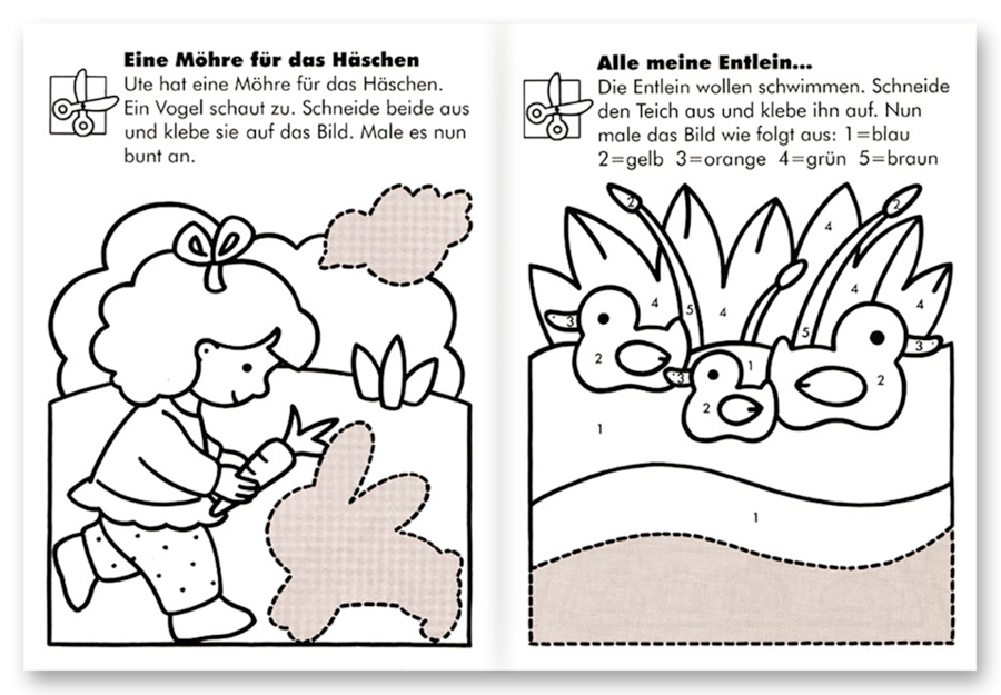 Schneiden, Kleben, Malen