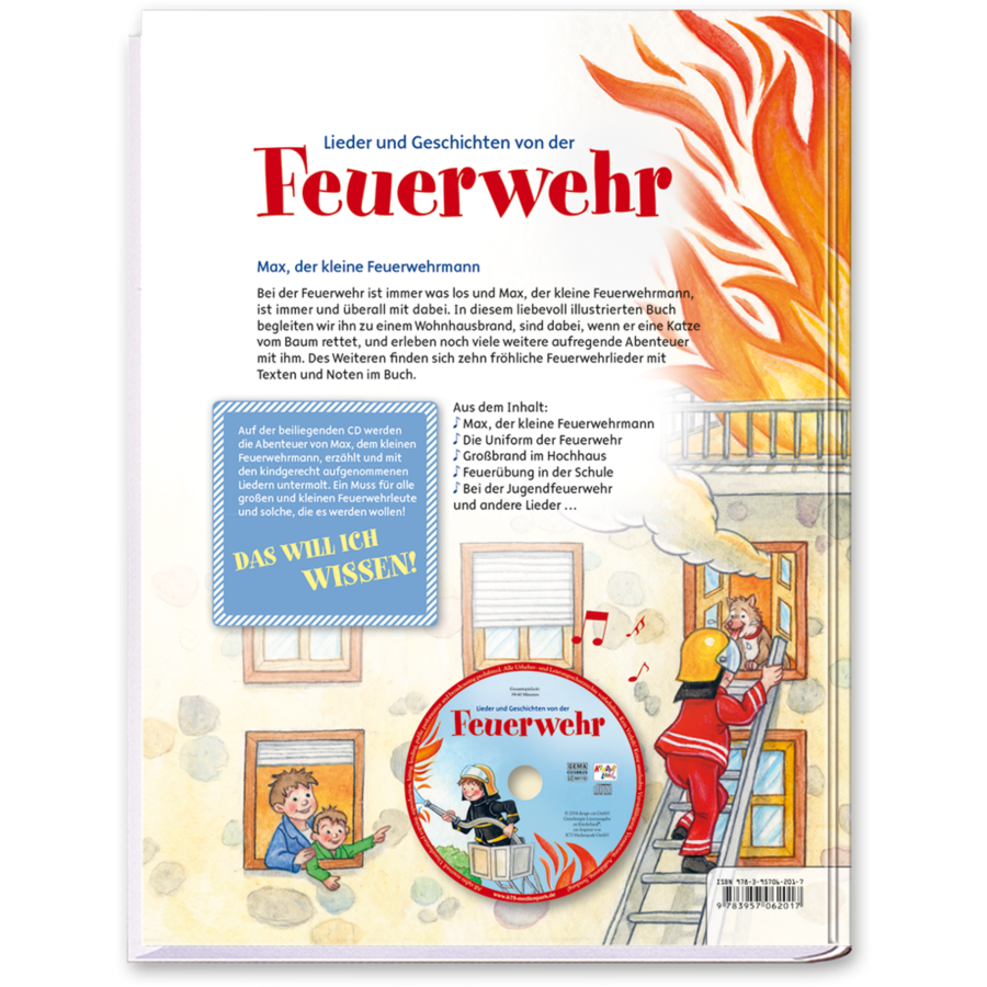 Lieder und Geschichten von der Feuerwehr – mit CD