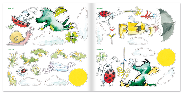 Tabaluga in Grünland – Stickerbuch