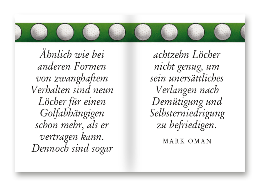 Golf! Nur ein Spiel ...
