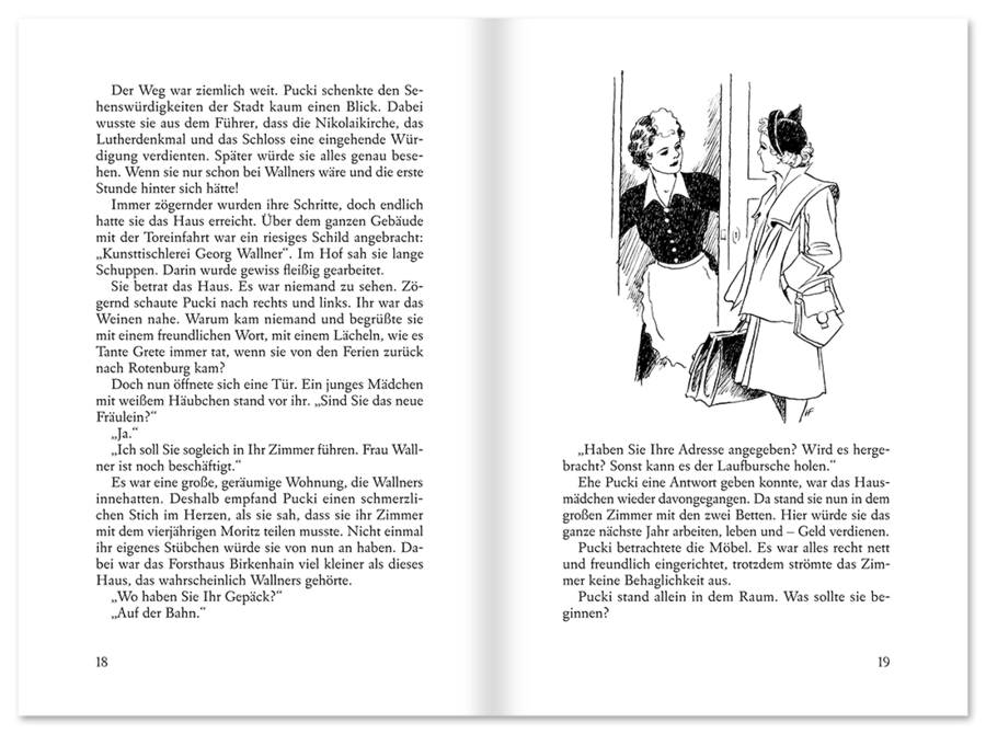 Puckis erster Schritt ins Leben