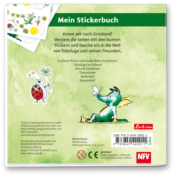 Tabaluga in Grünland – Stickerbuch
