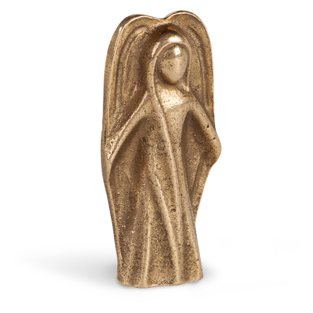 Schutzengel-Figur und Buch in einer Box