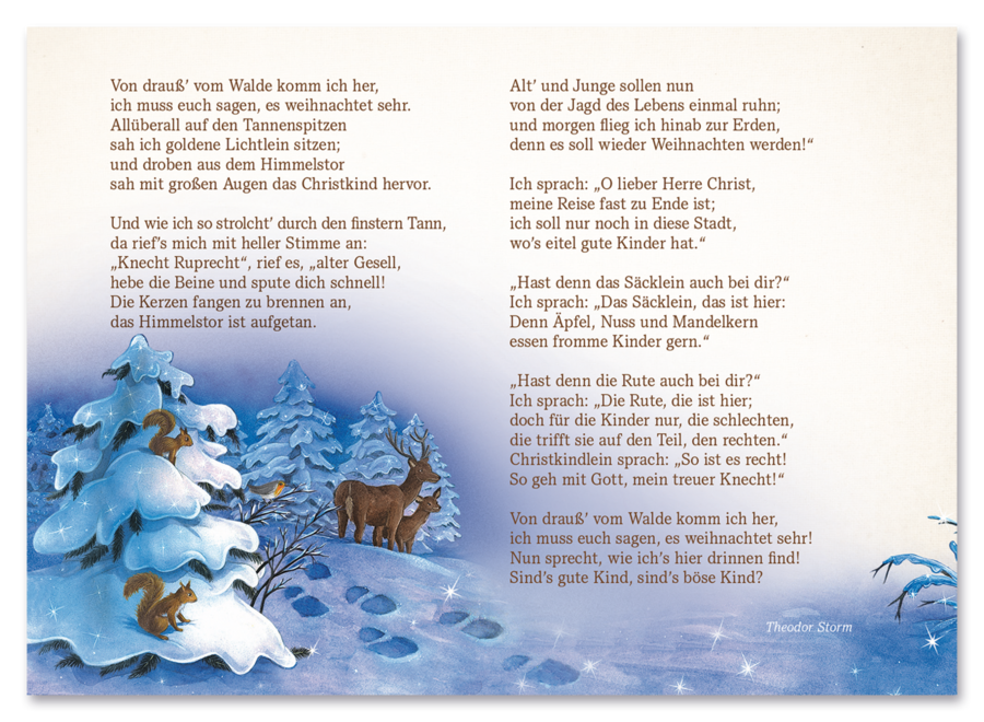 Weihnachtskarte Christkind