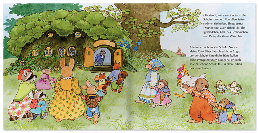 Olli Hoppel kommt in die Schule