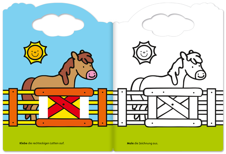 Malen und Kleben – Schwein