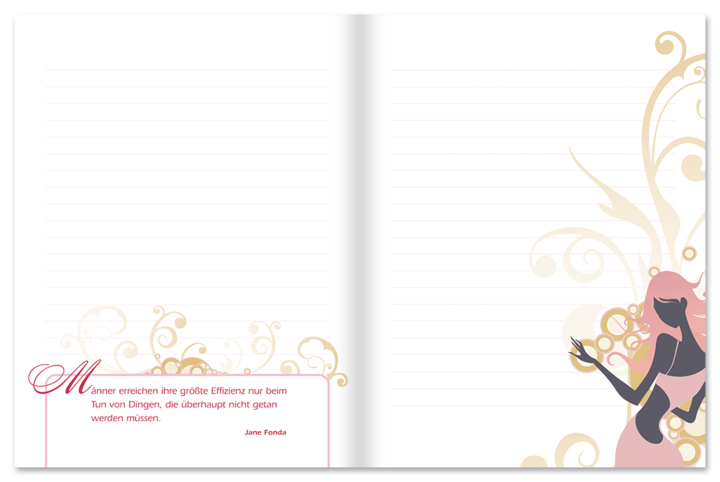 Trendiges Notizbuch mit frechen Sprüchen