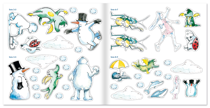 Tabaluga im Eisland – Stickerbuch