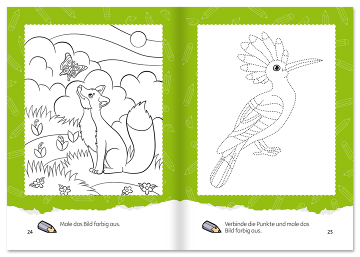 Junior Malen Malbuch für Kinder Malspaß für Jungen und Mädchen Malseite 1 Edition XXL Onlineshop