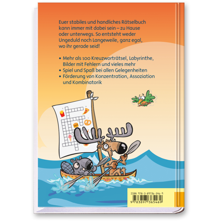 Junior Rätsel Kinderbuch Rätselspaß für Jungen und Mädchen Cover Rückseite Edition XXL Onlineshop