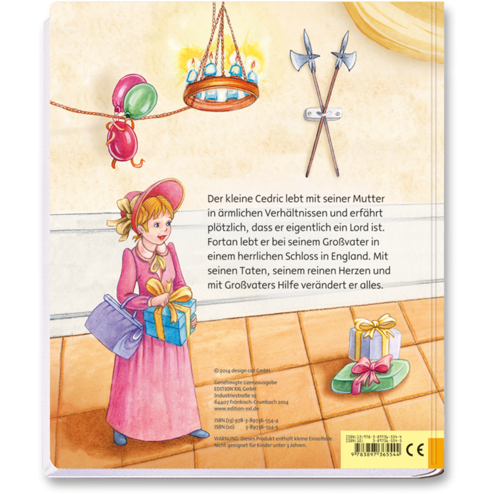 Kinderbuch Der kleine Lord Puzzlebuch Geschichten für Kinder mit Puzzlebildern Cover Rückseite Edition XXL Onlineshop