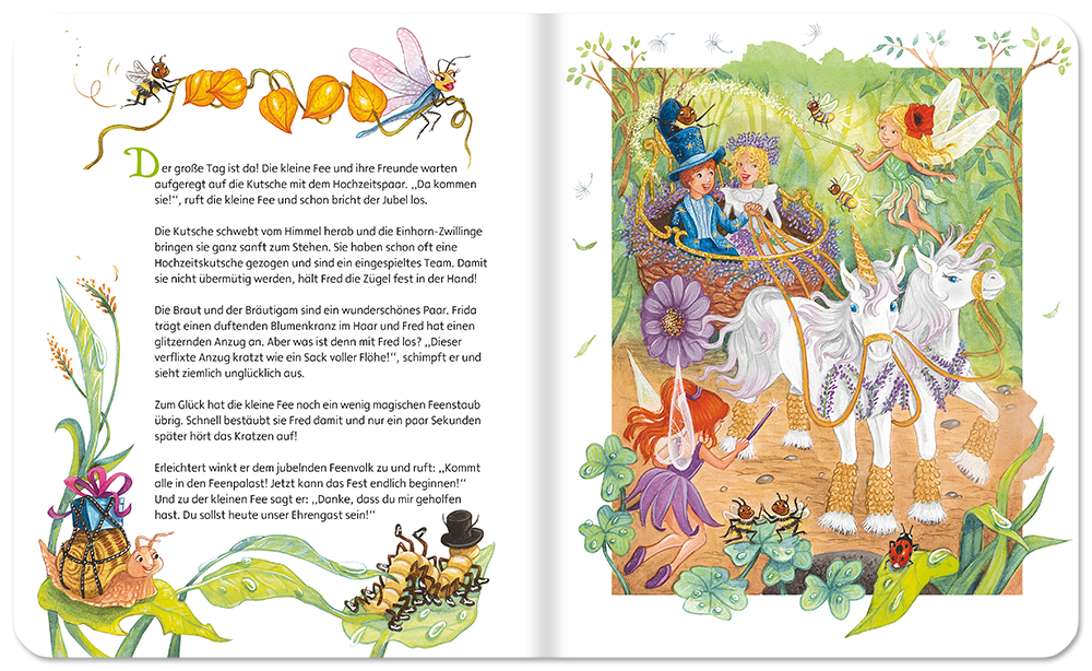 Kinderbuch Die kleine Fee Puzzlebuch Geschichten für Kinder mit Puzzlebilder Leseprobe S10-11 Edition XXL Onlineshop