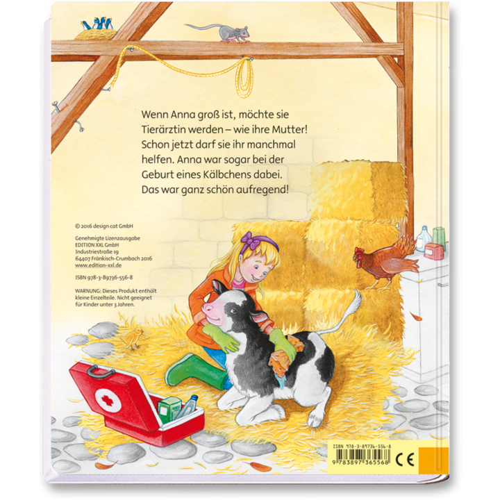 Kinderbuch Die kleine Tierärztin Puzzlebuch Geschichten für Kinder mit Puzzlebilder Cover Rückseite Edition XXL Onlineshop