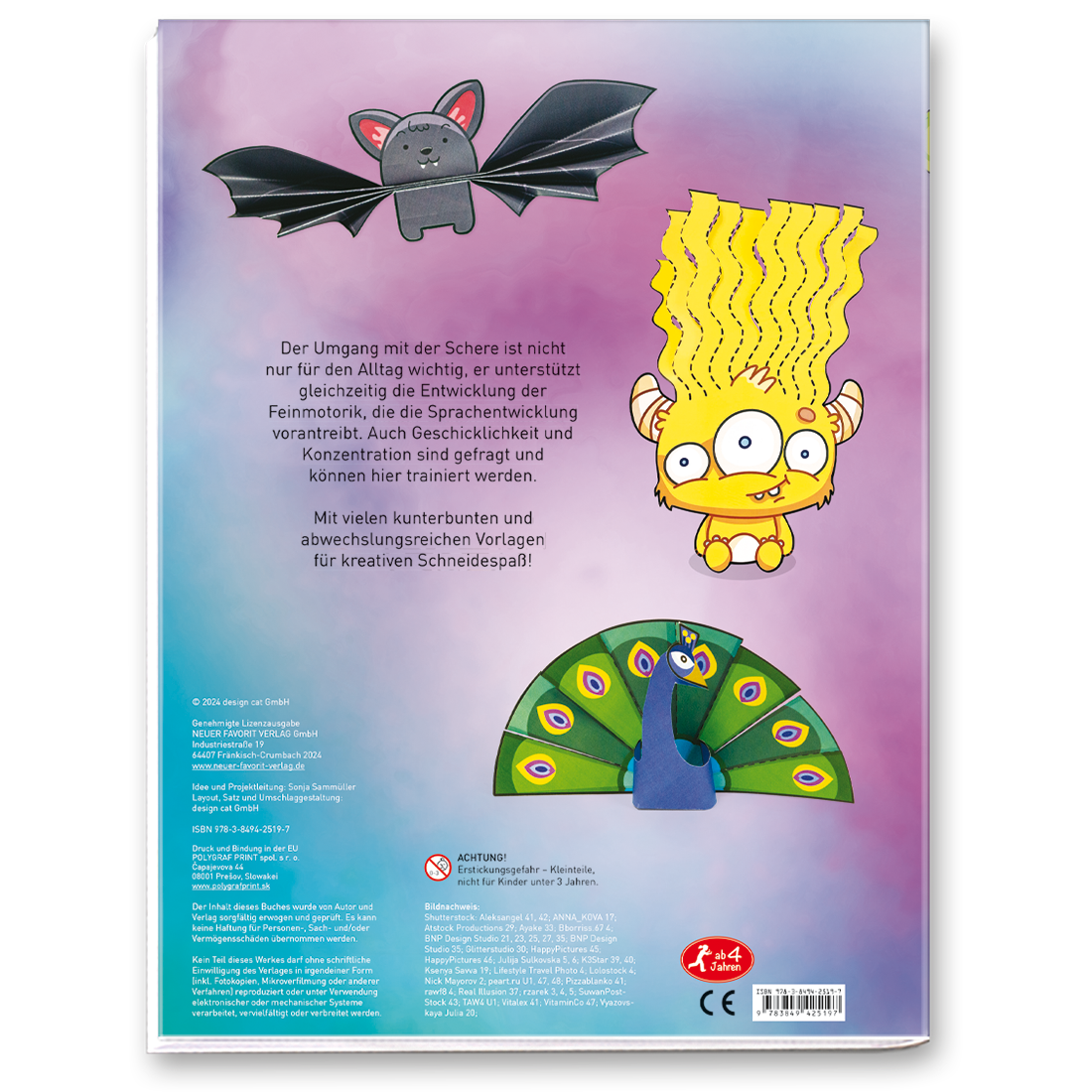 Scherenführerschein mit Schere für Kinder Cover Rückseite