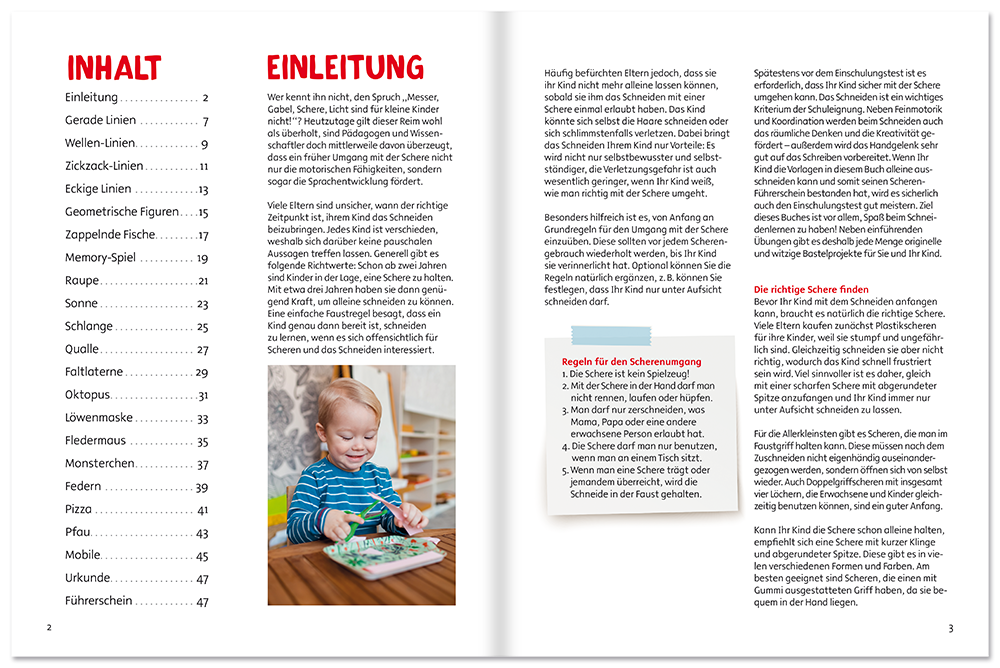 Scherenführerschein mit Schere für Kinder Innenseite 1