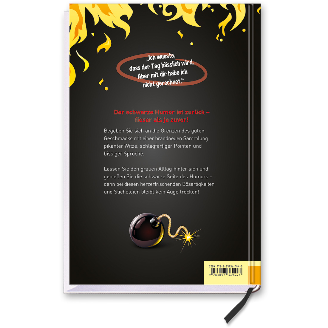 Schwarzer Humor - Neues aus der Vorhölle gute Witze und fiese Sprüche Cover Rückseite EDITION XXL Onlineshop