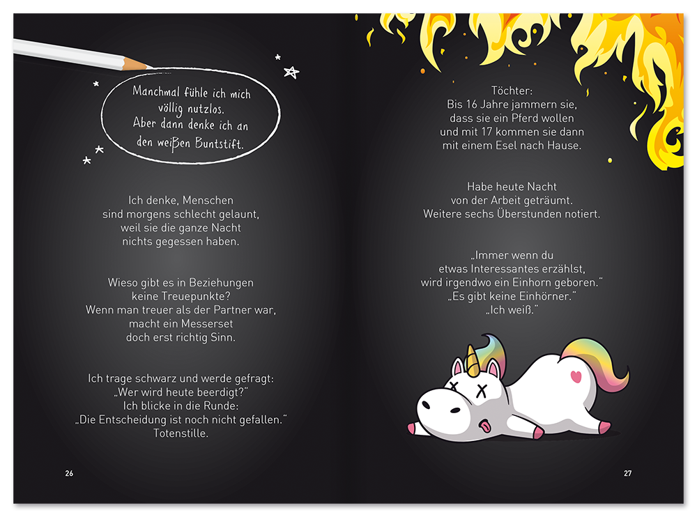 Schwarzer Humor - Neues aus der Vorhölle gute Witze und fiese Sprüche Leseprobe S26-27 EDITION XXL Onlineshop