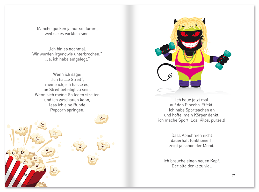 Schwarzer Humor - Neues aus der Vorhölle gute Witze und fiese Sprüche Leseprobe S56-57 EDITION XXL Onlineshop