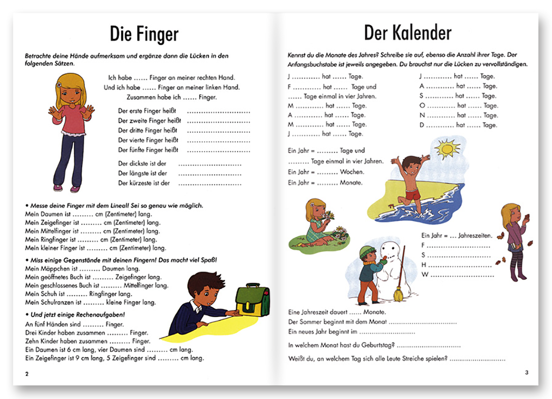 Übungsbuch Maße und Gewichte für Kinder Innenseite 1