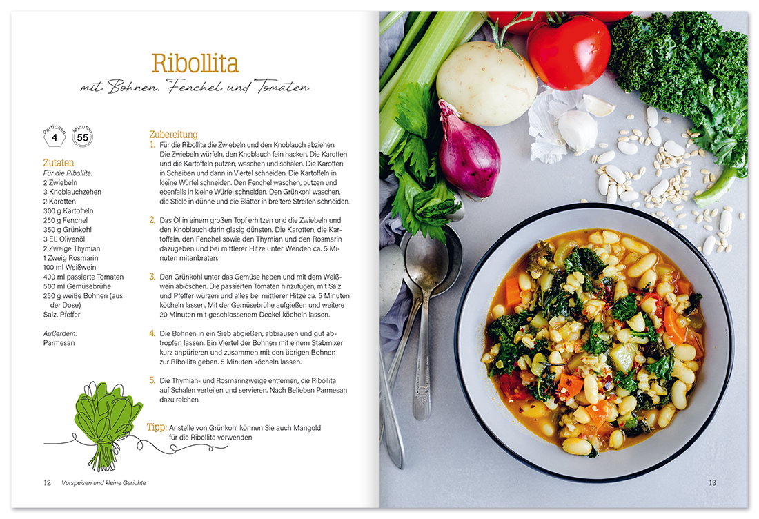 Vegetarisch Kochbuch Innenseite 1